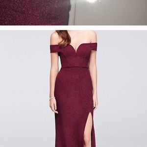 Red sparkly prom dress/ gown